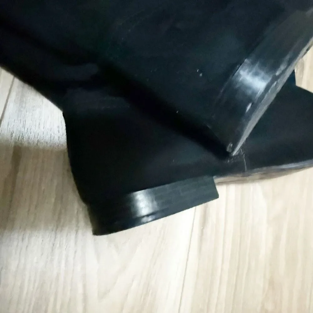 ALDO | Black Riding Style Lace Back‎ Over Knee Tall Boots Faux Suede | Size 9